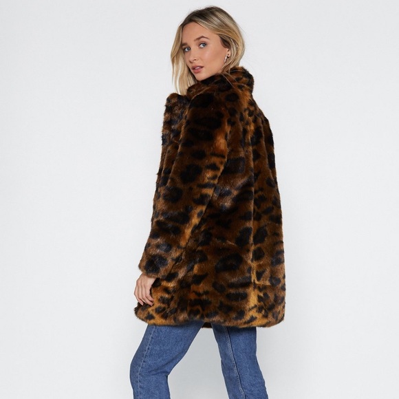 🔥Faux Fur Leopard Coat/Jacket🔥NWT - Picture 3 of 4
